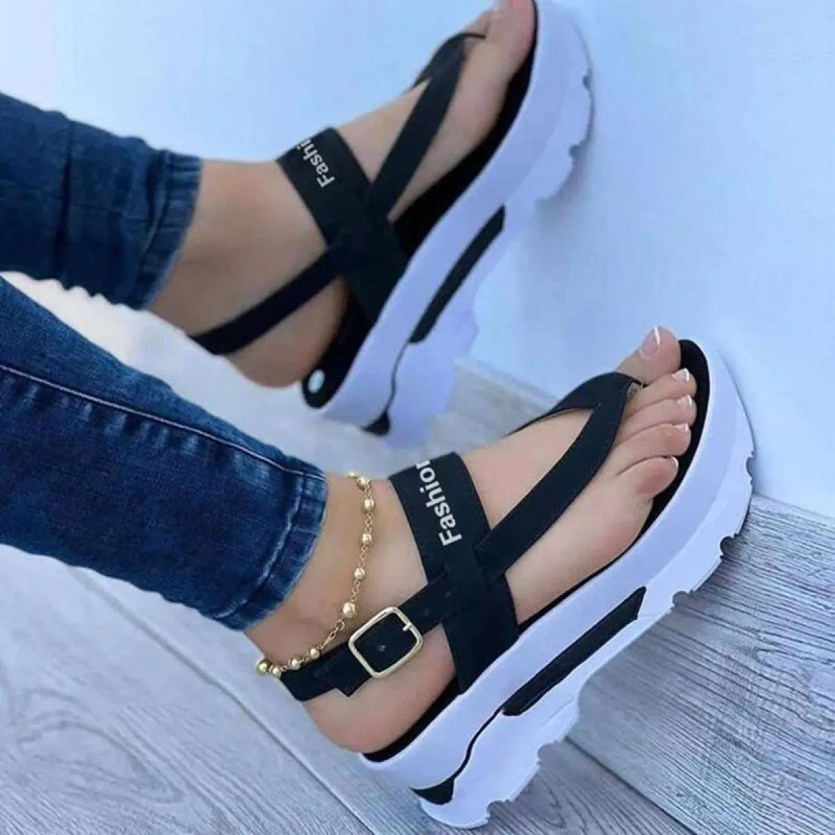 2023 Nuovi Sandali Scarpe Da Donna Infradito Scarpe da Donna Scarpe Casual da Donna Fibbia Scarpe da Donna Open Toe Pantofola Pi