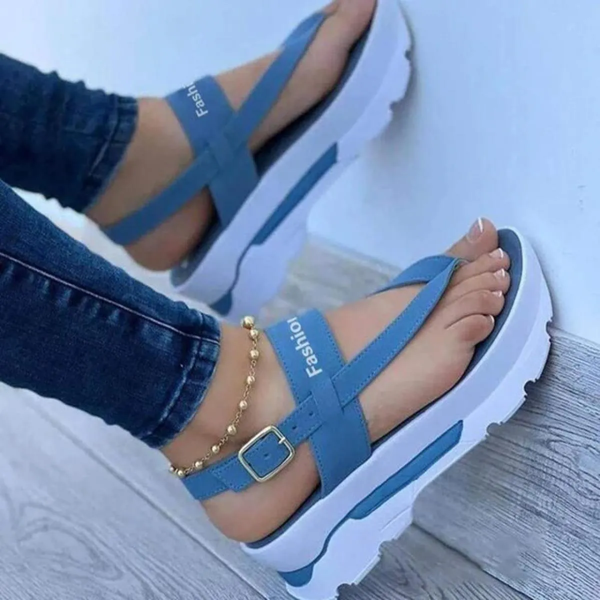 2023 Nuovi Sandali Scarpe Da Donna Infradito Scarpe da Donna Scarpe Casual da Donna Fibbia Scarpe da Donna Open Toe Pantofola Pi
