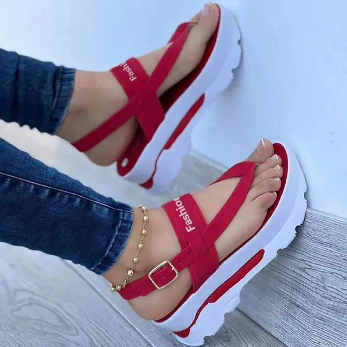 2023 Nuovi Sandali Scarpe Da Donna Infradito Scarpe da Donna Scarpe Casual da Donna Fibbia Scarpe da Donna Open Toe Pantofola Pi