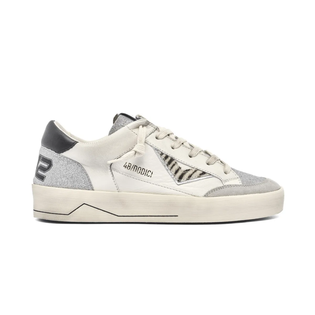 4B12 SNEAKER D885 KYLE BIANCO ZEBRA  
