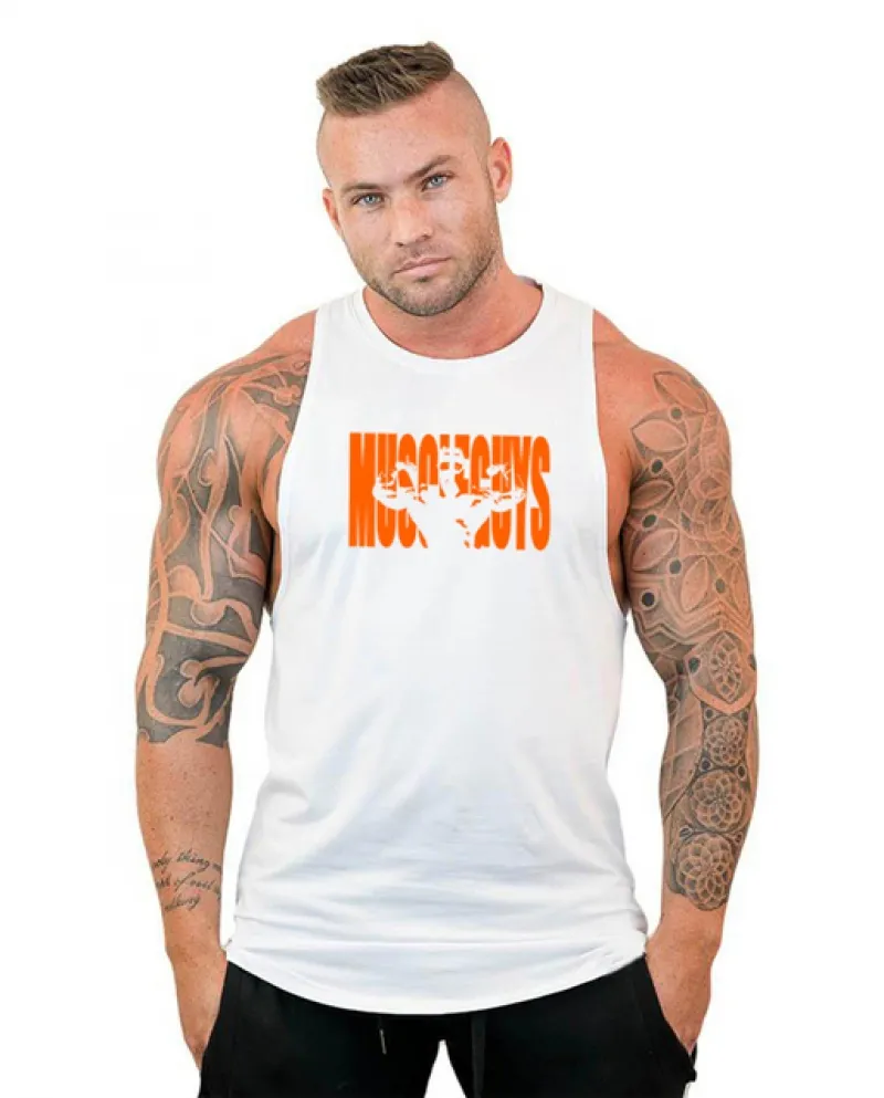 Abbigliamento da palestra Fitness Uomo Stringer Canotta Bodybuilding Camicia senza maniche Musculation Camiseta Regata Masculina