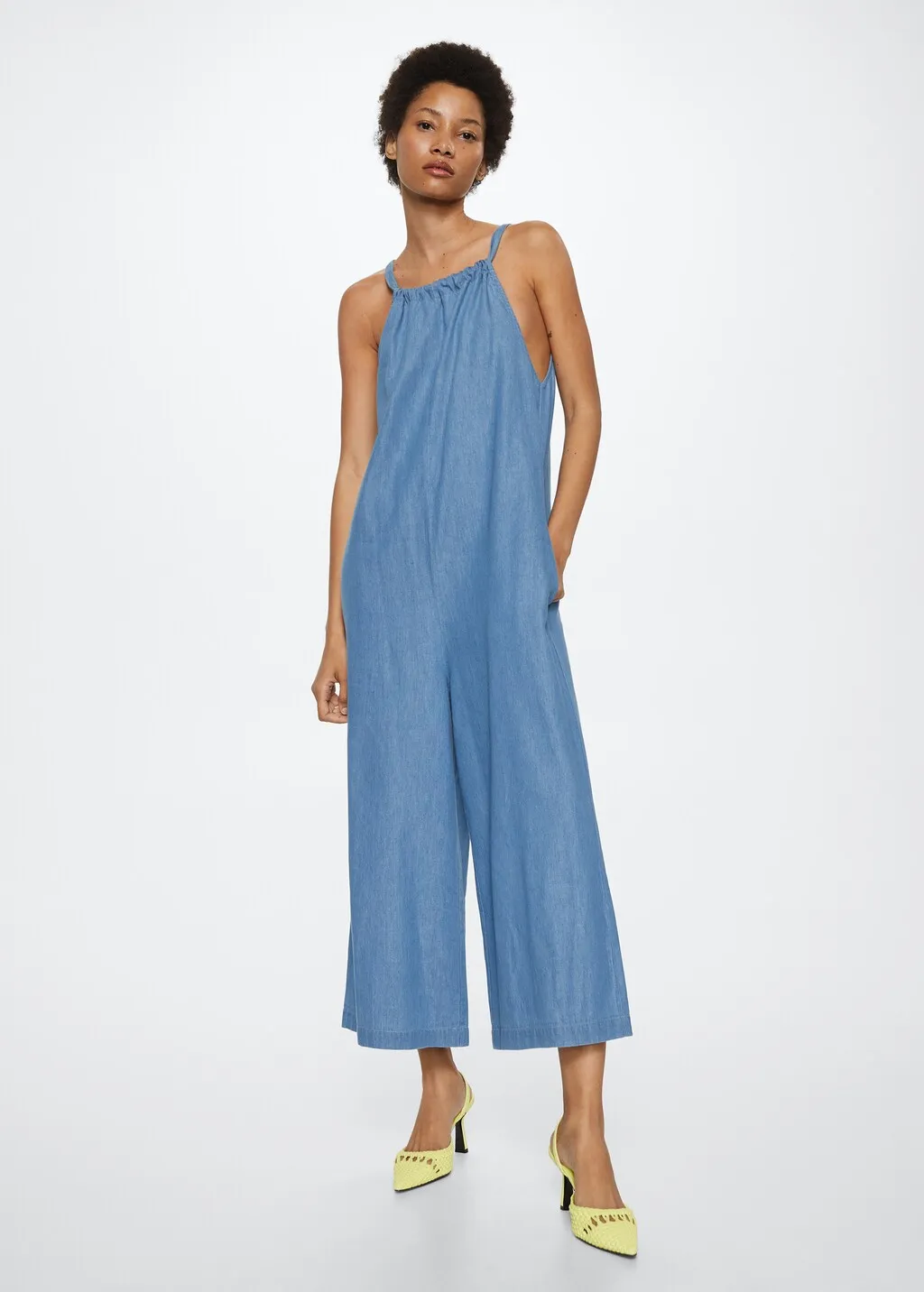 Abito a tuta denim cotone