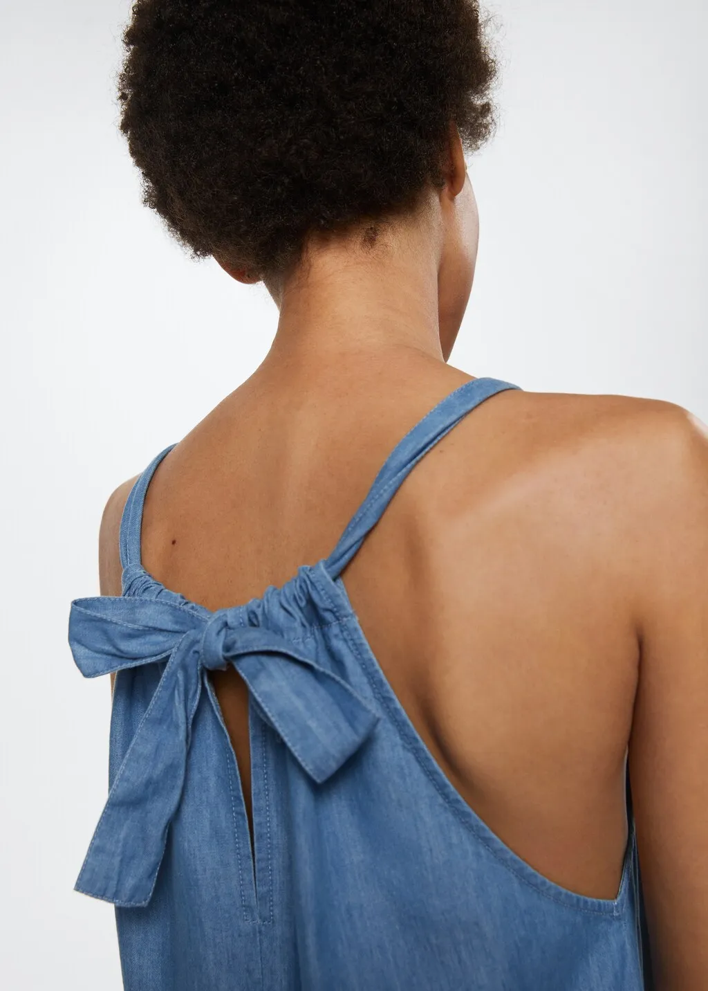 Abito a tuta denim cotone