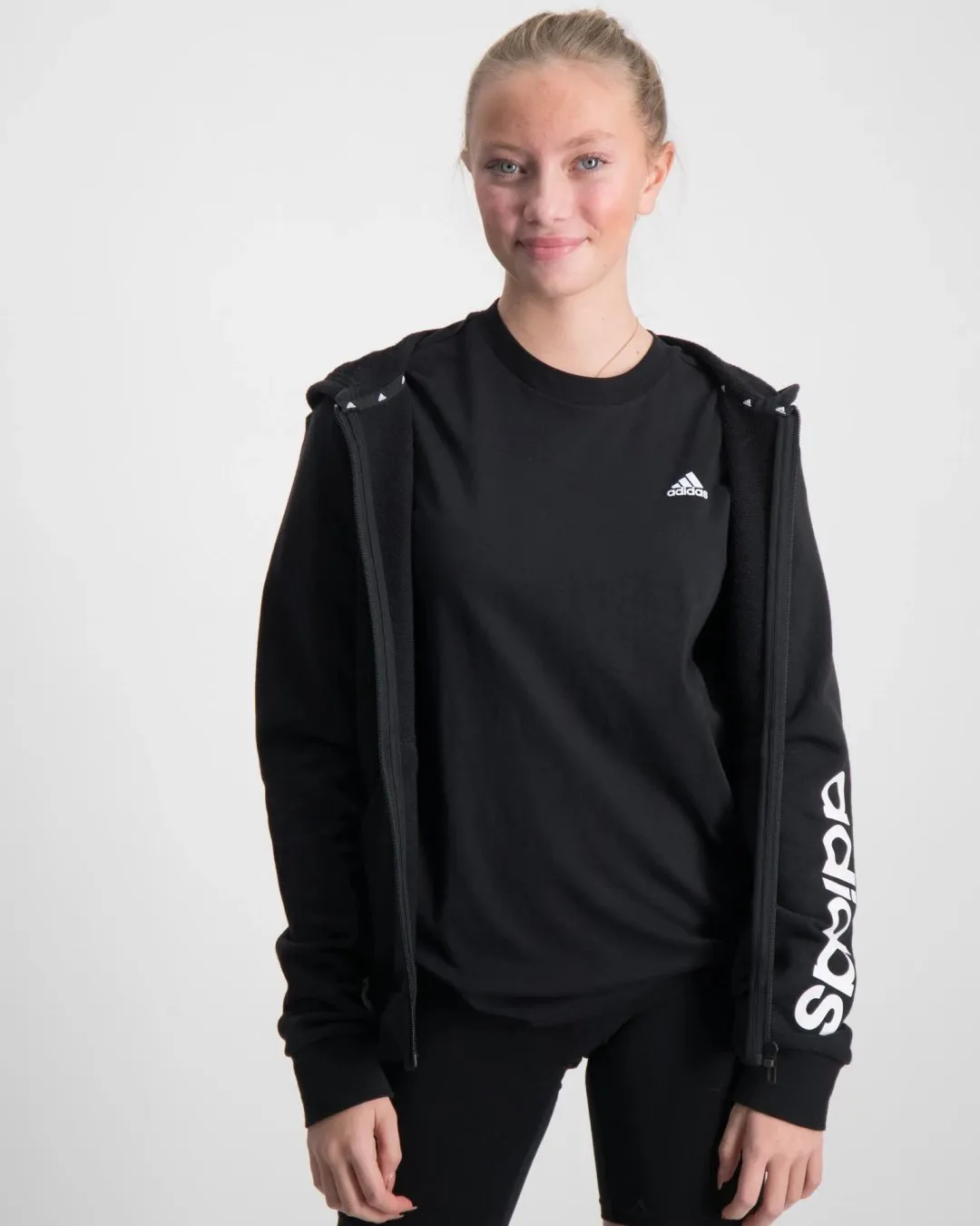 ADIDAS-FELPA CON CAPPUCCIO ESSENTIALS LINEAR LOGO FULL-ZIP-IC3584                                            Previous productADI