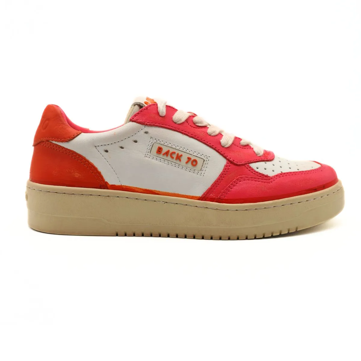 BACK 70 SNEAKER XSLAM V5 BIANCO FUXIA  
