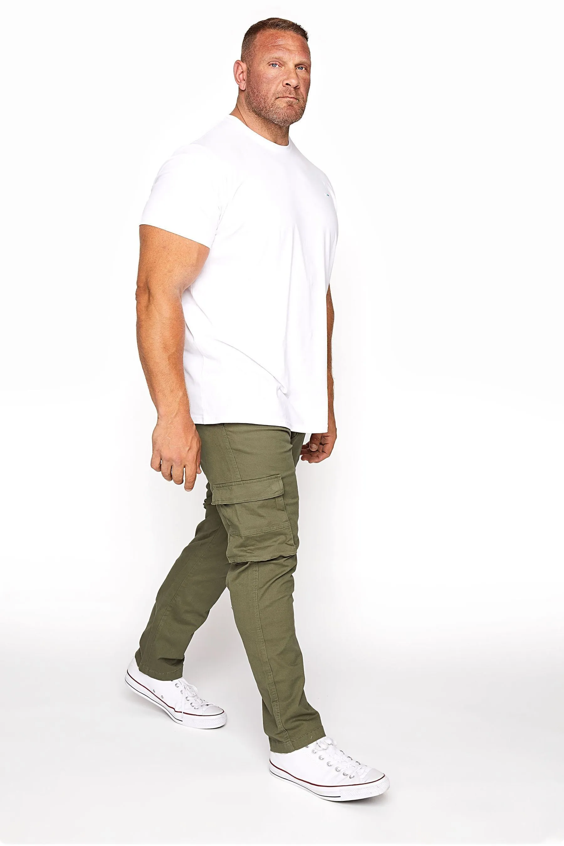 BadRhino - Big & Tall - Pantaloni cargo elasticizzato