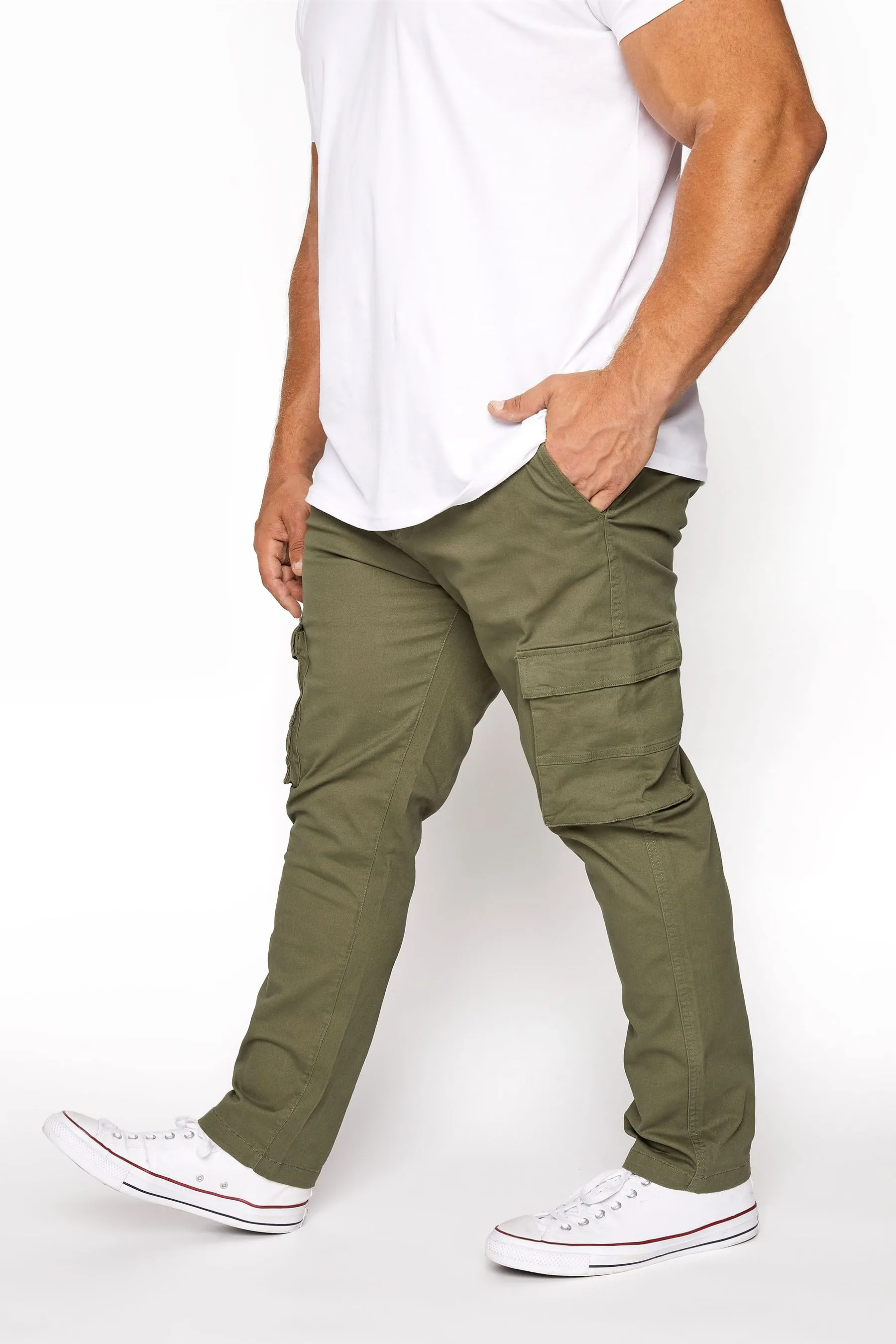 BadRhino - Big & Tall - Pantaloni cargo elasticizzato