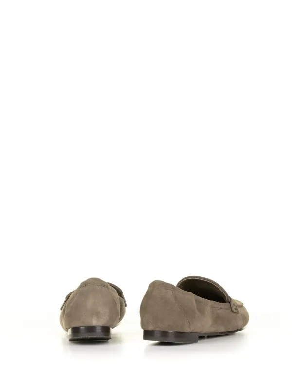 Ballerina moccasin in suede