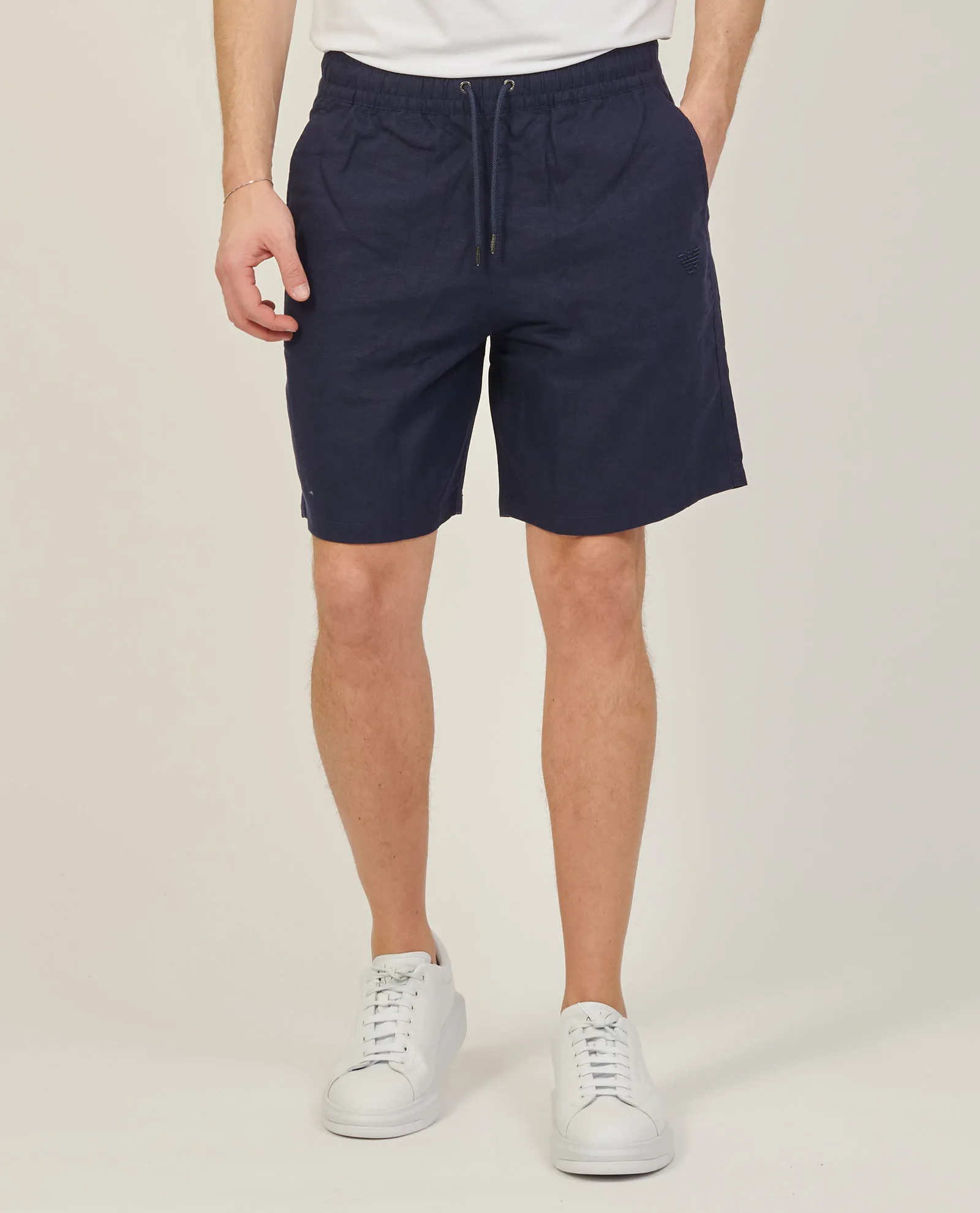 Bermuda uomo Emporio Armani con logo ricamato