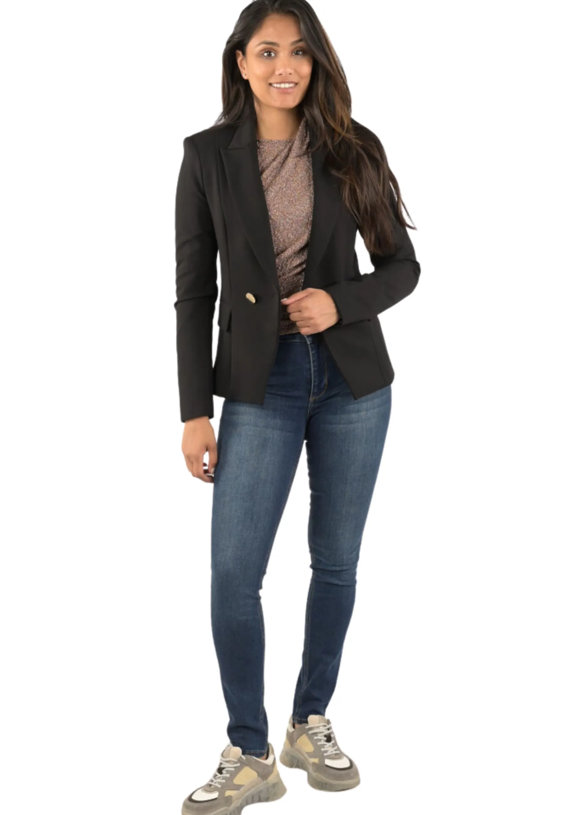 Blazer nero doppio petto