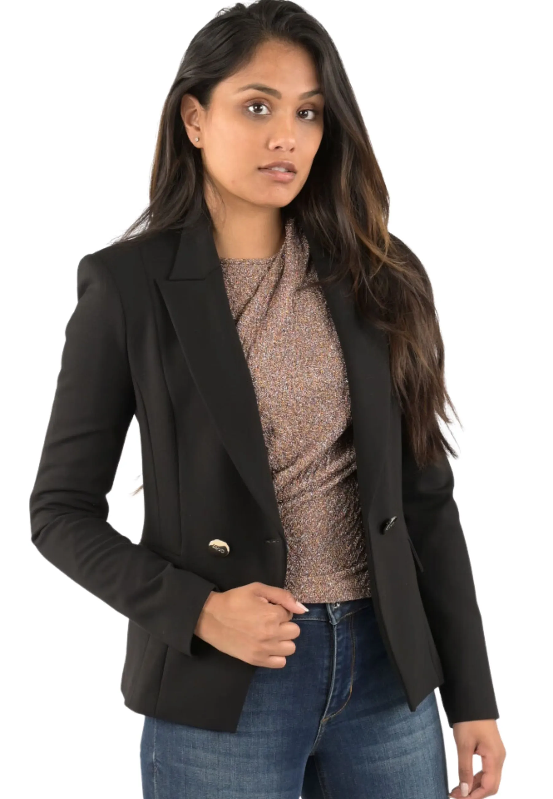 Blazer nero doppio petto