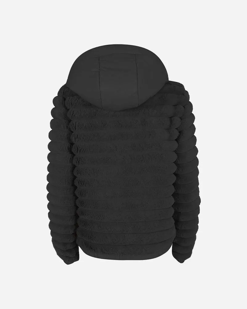 Bomber in Ecopelliccia con Cappuccio
