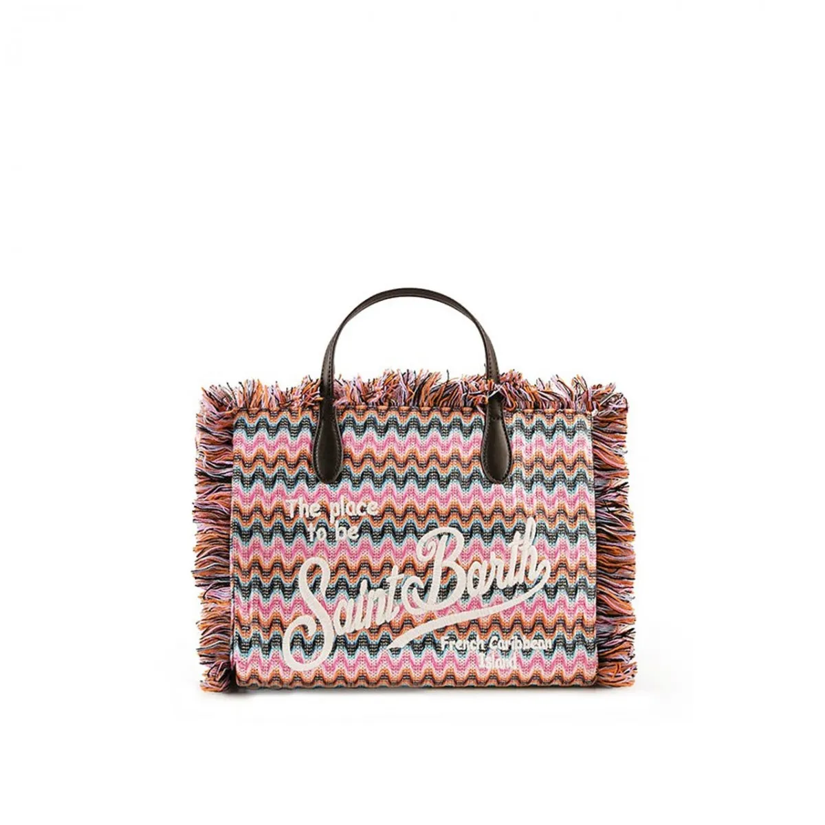 Borsa Colette In Paglia Con Ricamo, Multi