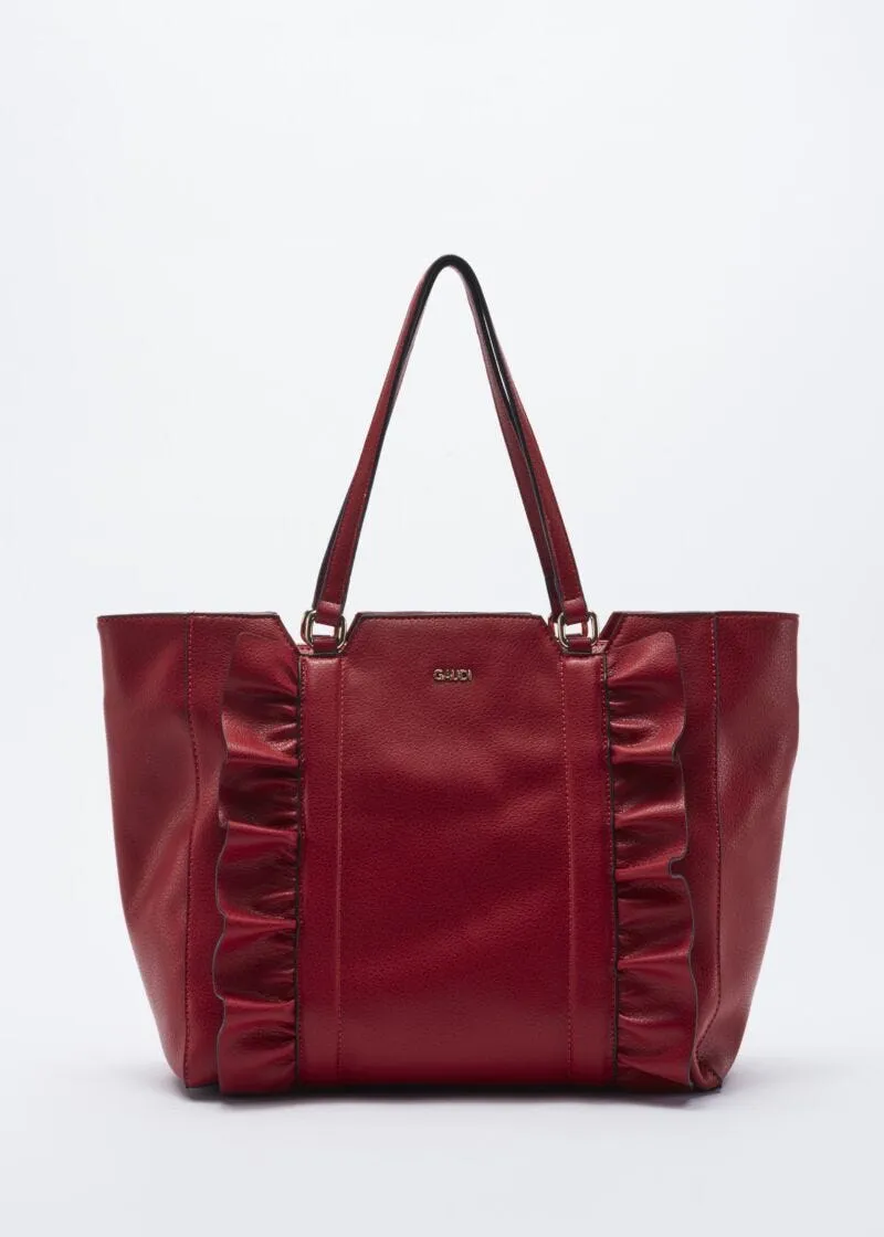 Borsa con decorazioni di volant