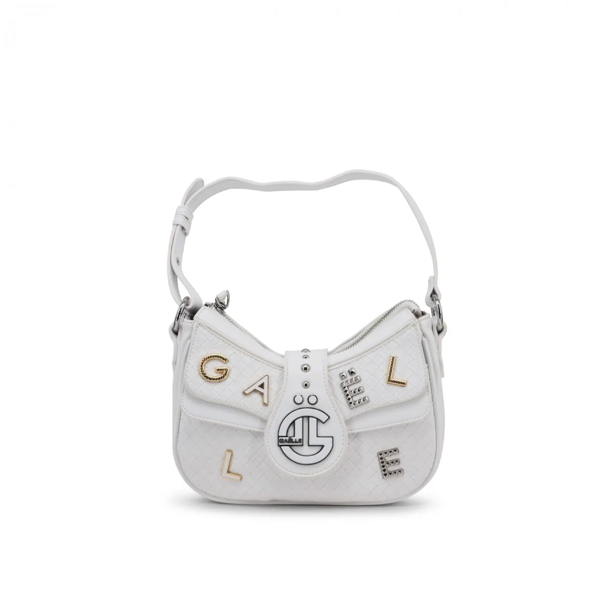 Borsa Con Lettere In Ecopelle Intrecciato