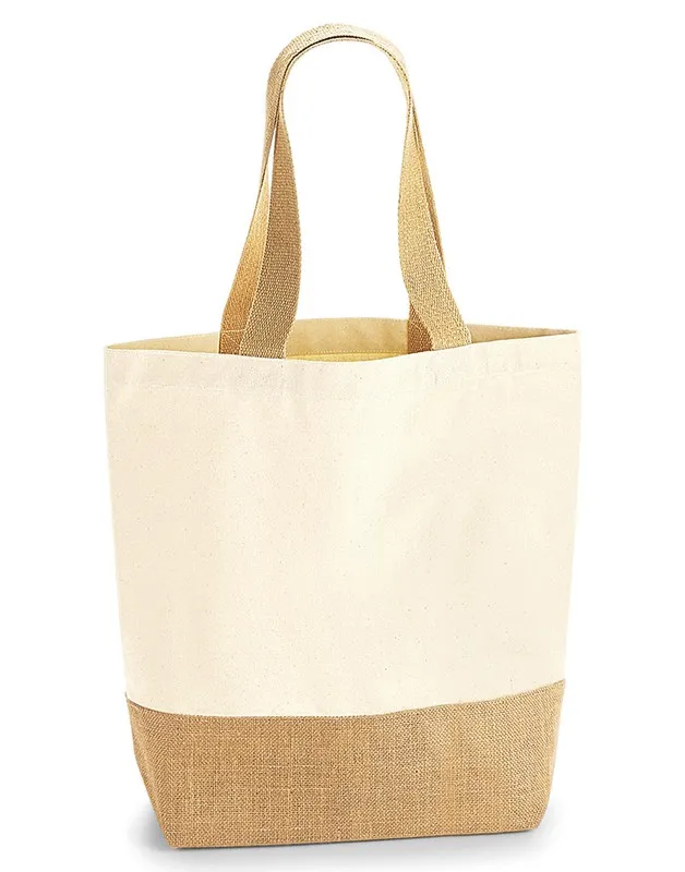 Borsa in cotone base juta