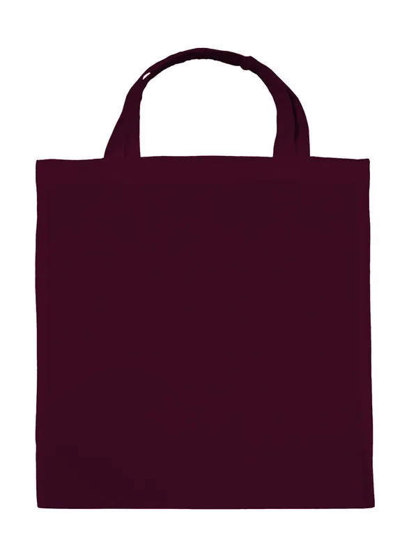 Borsa in cotone con manico corto