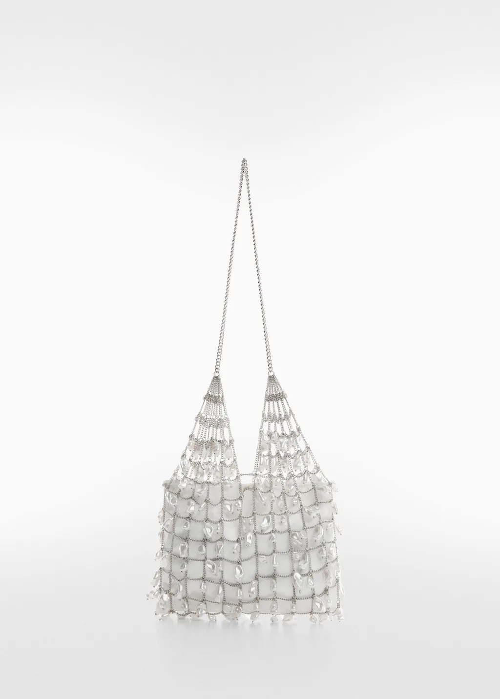 Borsa in rete metallica perle