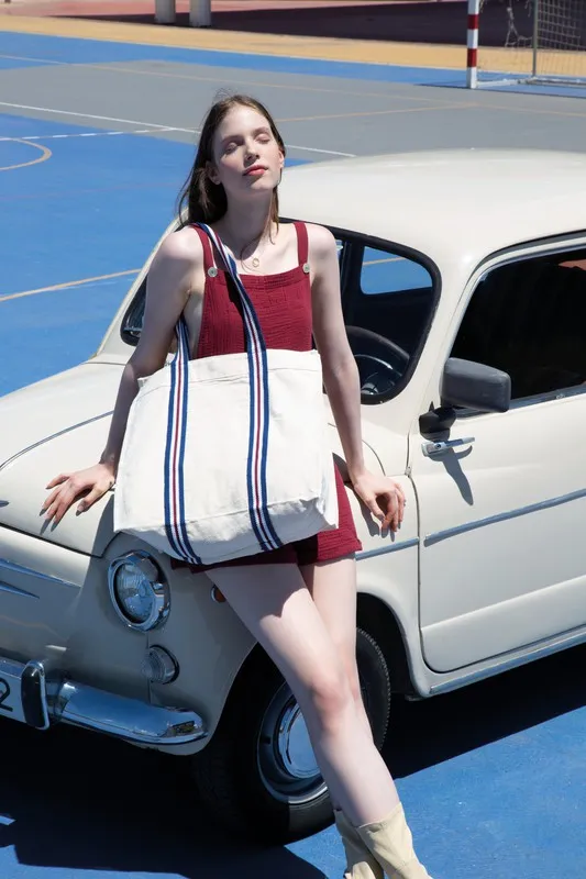 Borsa shopping fashion in cotone biologico