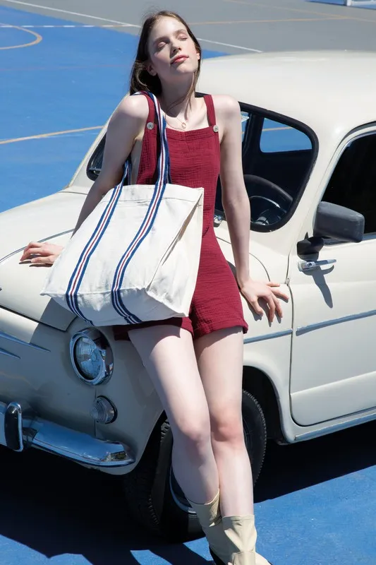 Borsa shopping fashion in cotone biologico