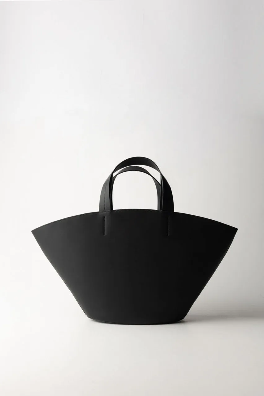 Borsa shopping in pelle Nero