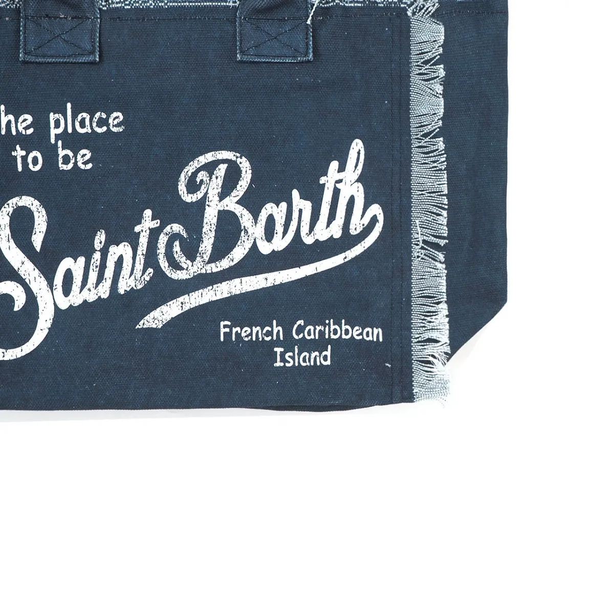 Borsa Vanity In Canvas, Blu