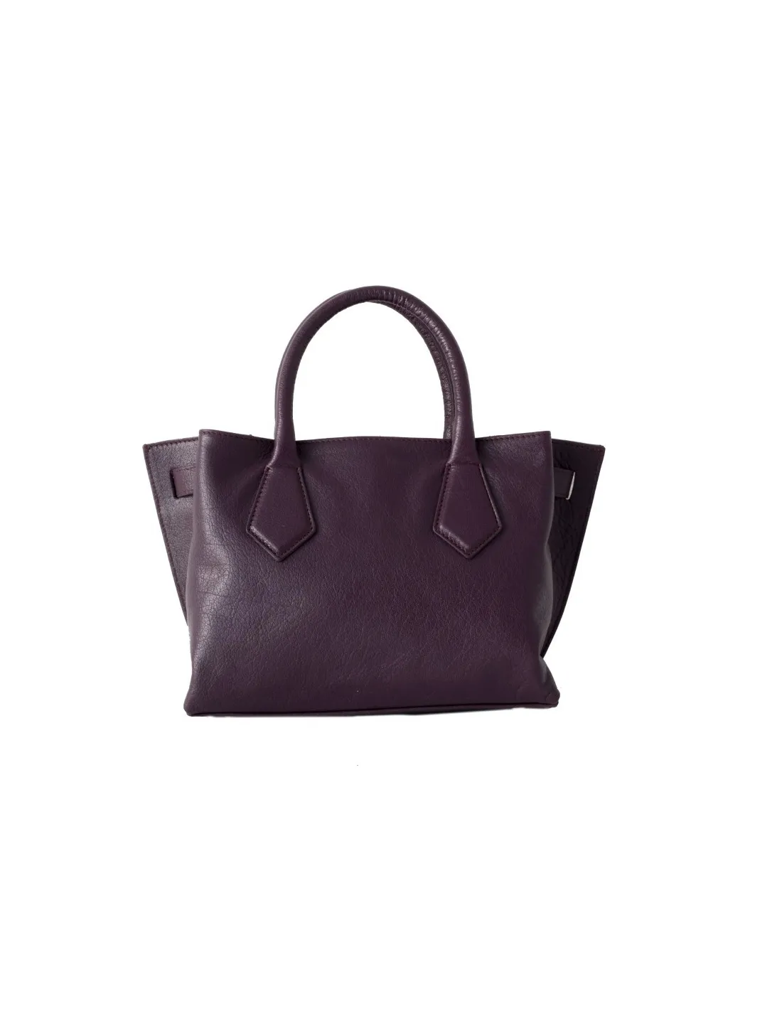 Borsa viola in vera pelle, da donna