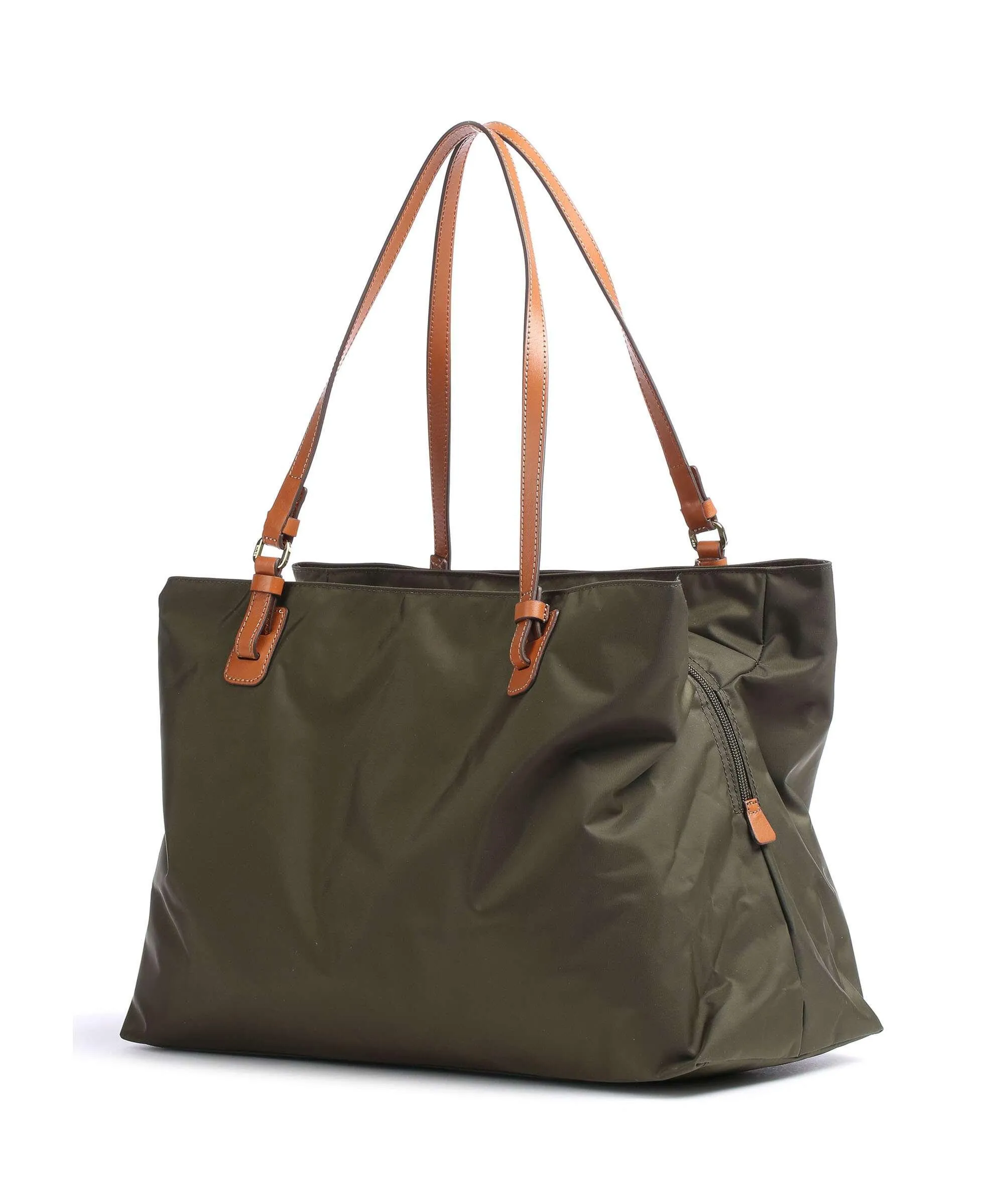  Brics X-Collection Borsa shopper nylon verde-oliva  