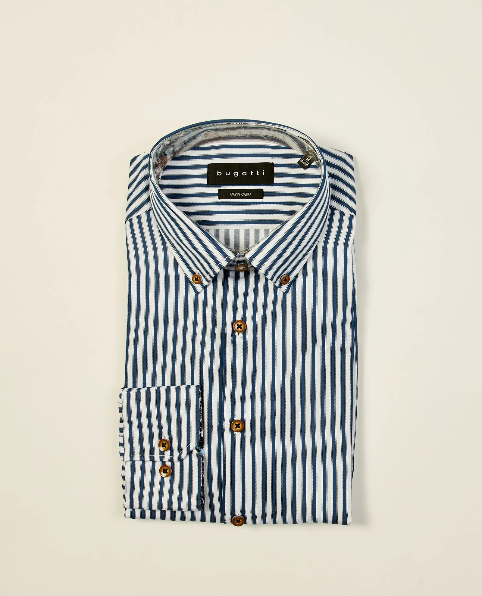 Camicia a righe Bugatti con manica lunga