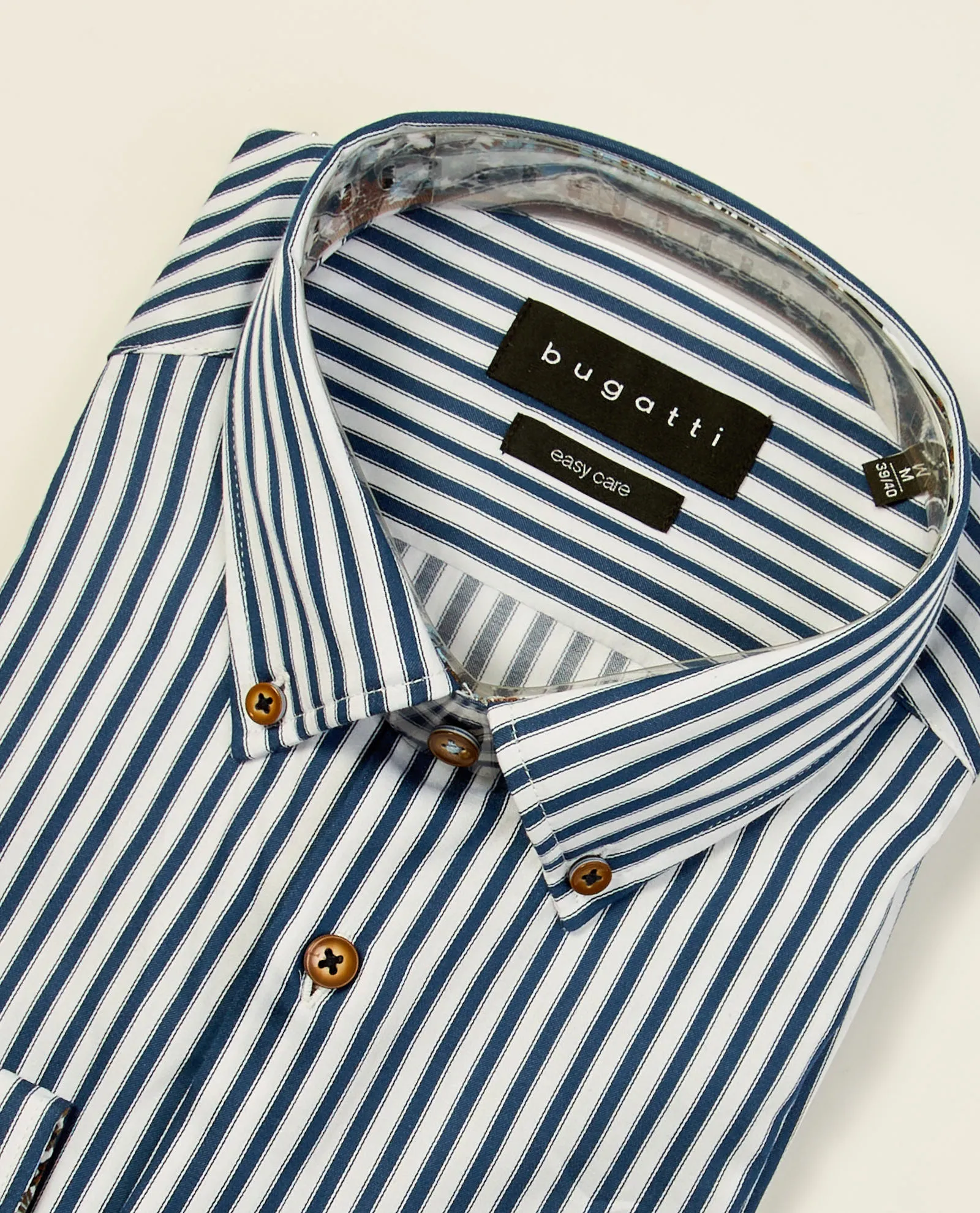 Camicia a righe Bugatti con manica lunga
