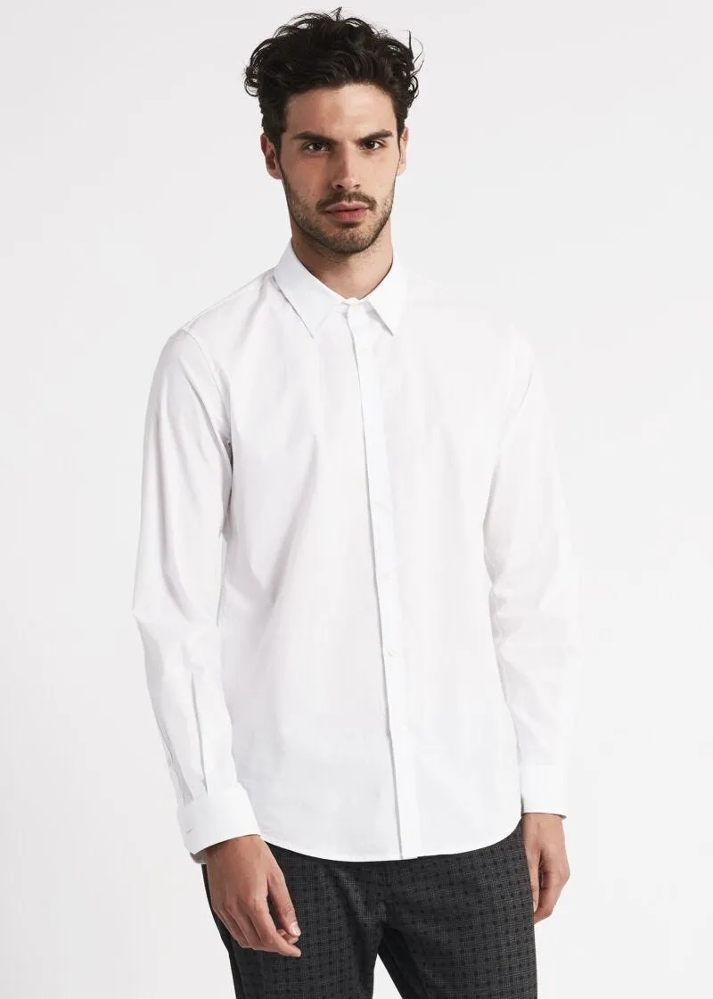 Camicia bianca in misto cotone