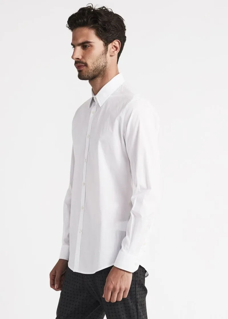 Camicia bianca in misto cotone
