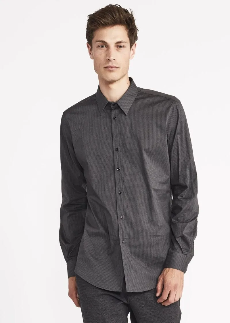 Camicia con motivo gessato