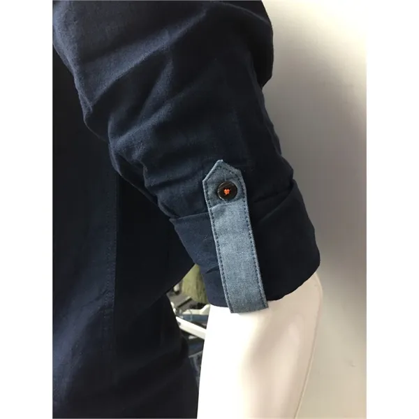 Camicia coreana da uomo in lino