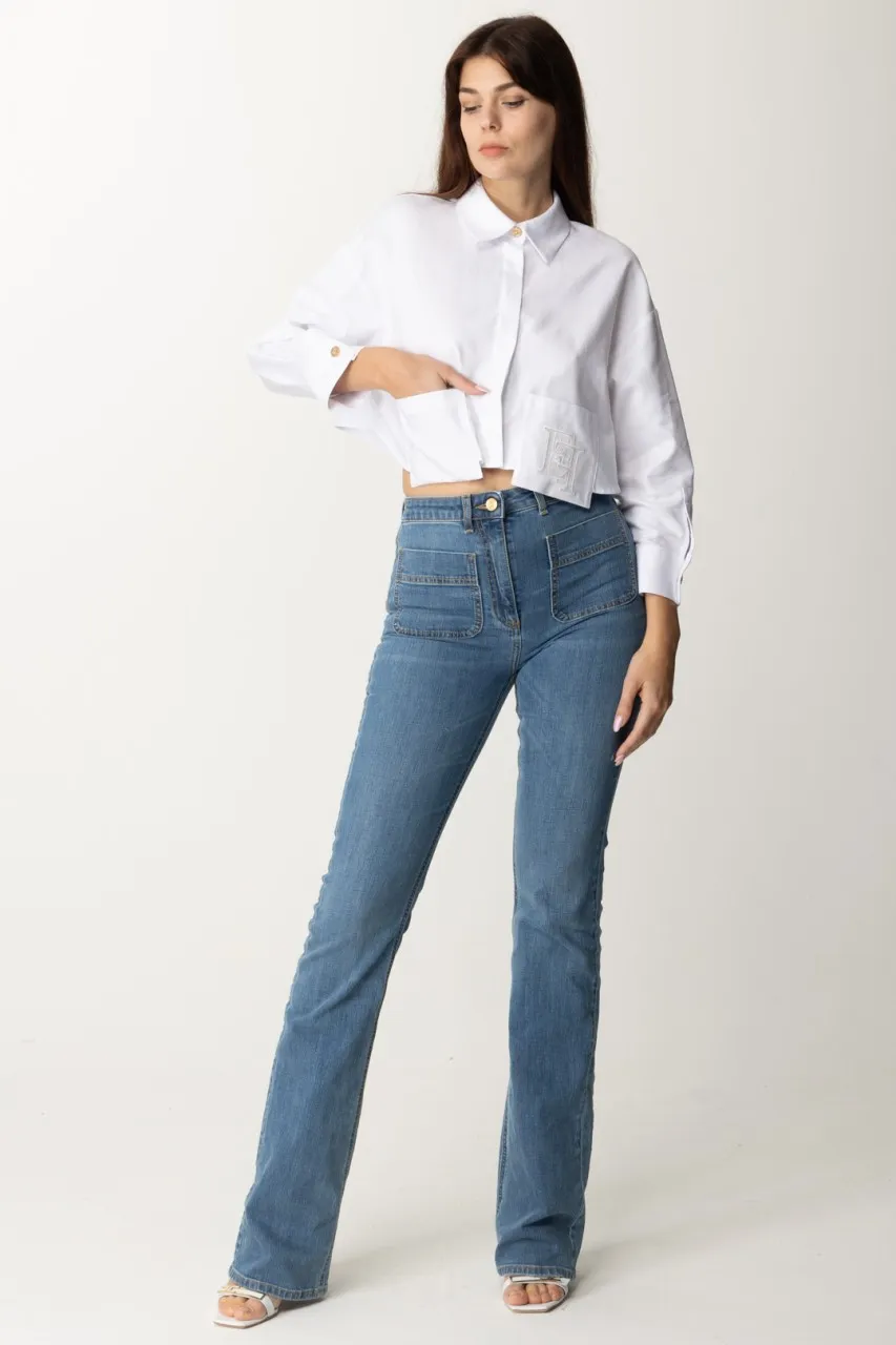 Camicia cropped Bianco