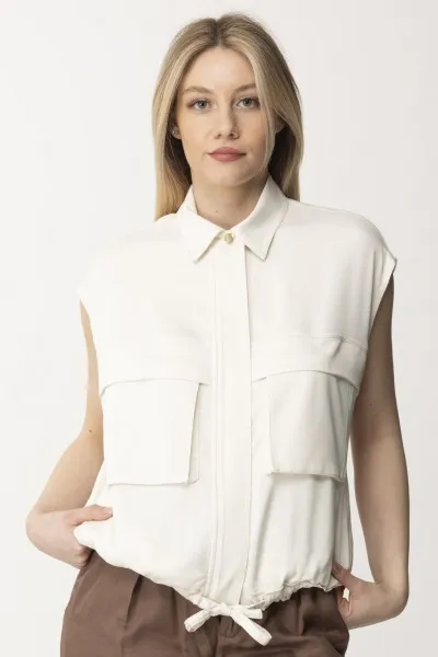 Camicia gilet ROSA FUMO BIANCO