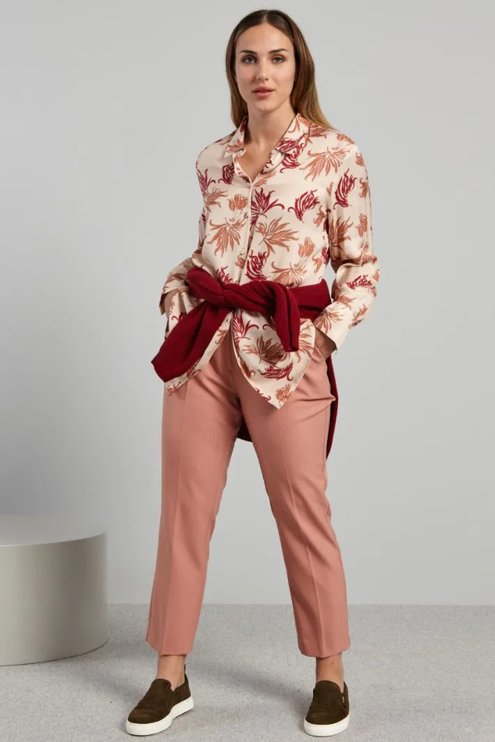 Camicia in twill stampato