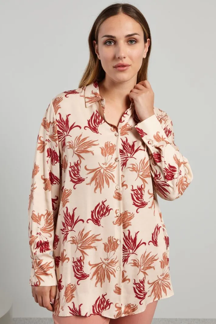 Camicia in twill stampato