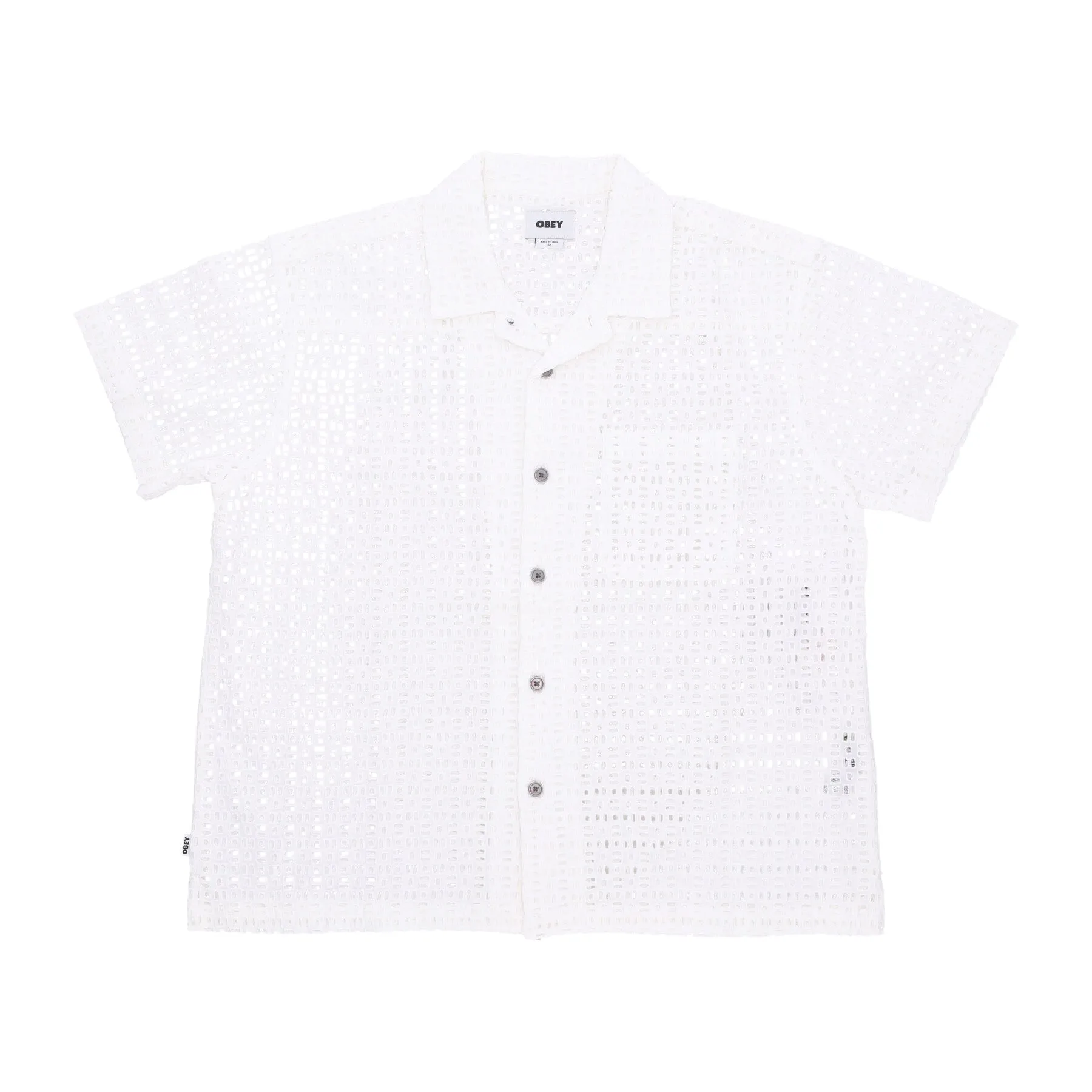 Camicia Manica Corta Uomo Vida Woven White