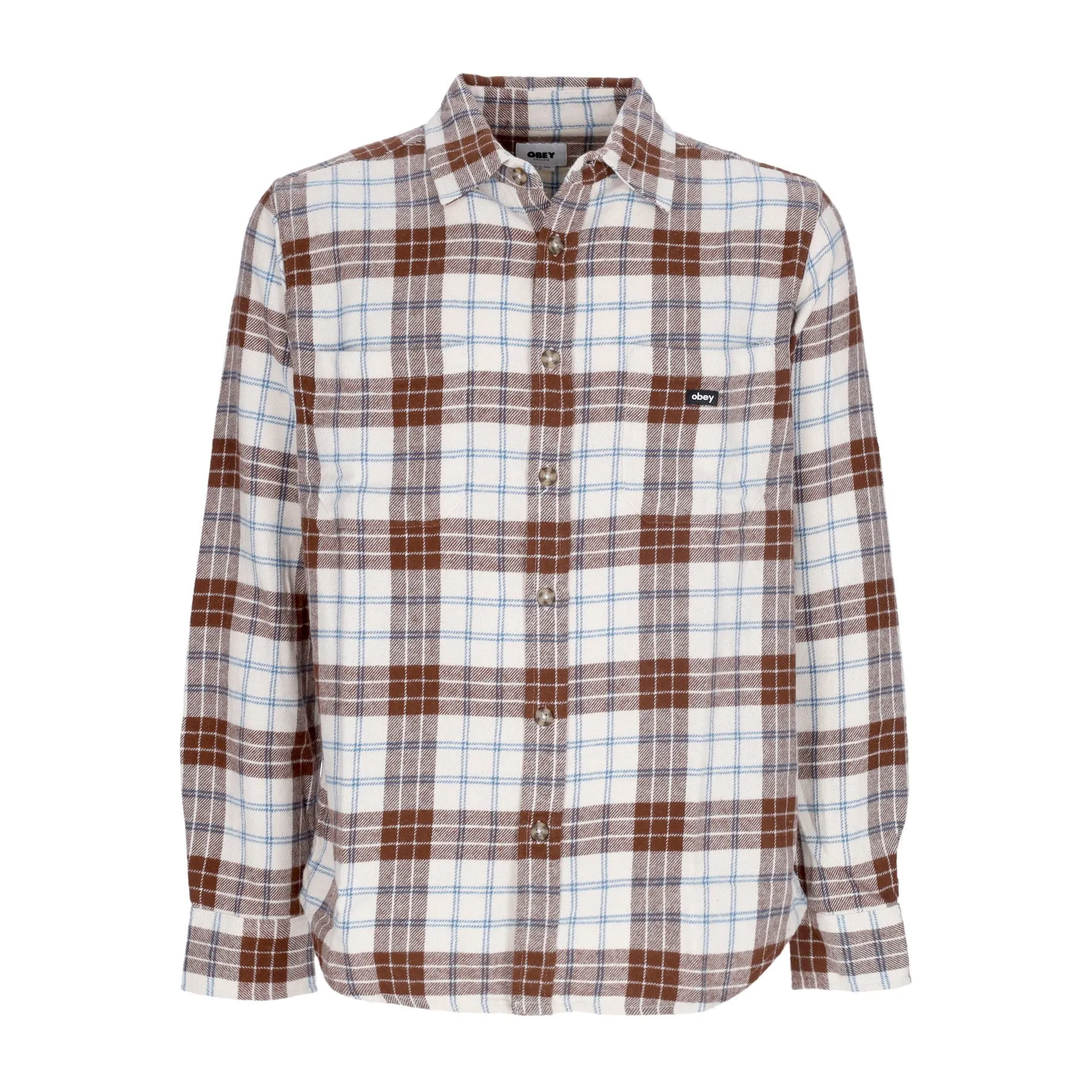 Camicia Manica Lunga Uomo Arnold Woven L/s Unbleached Multi