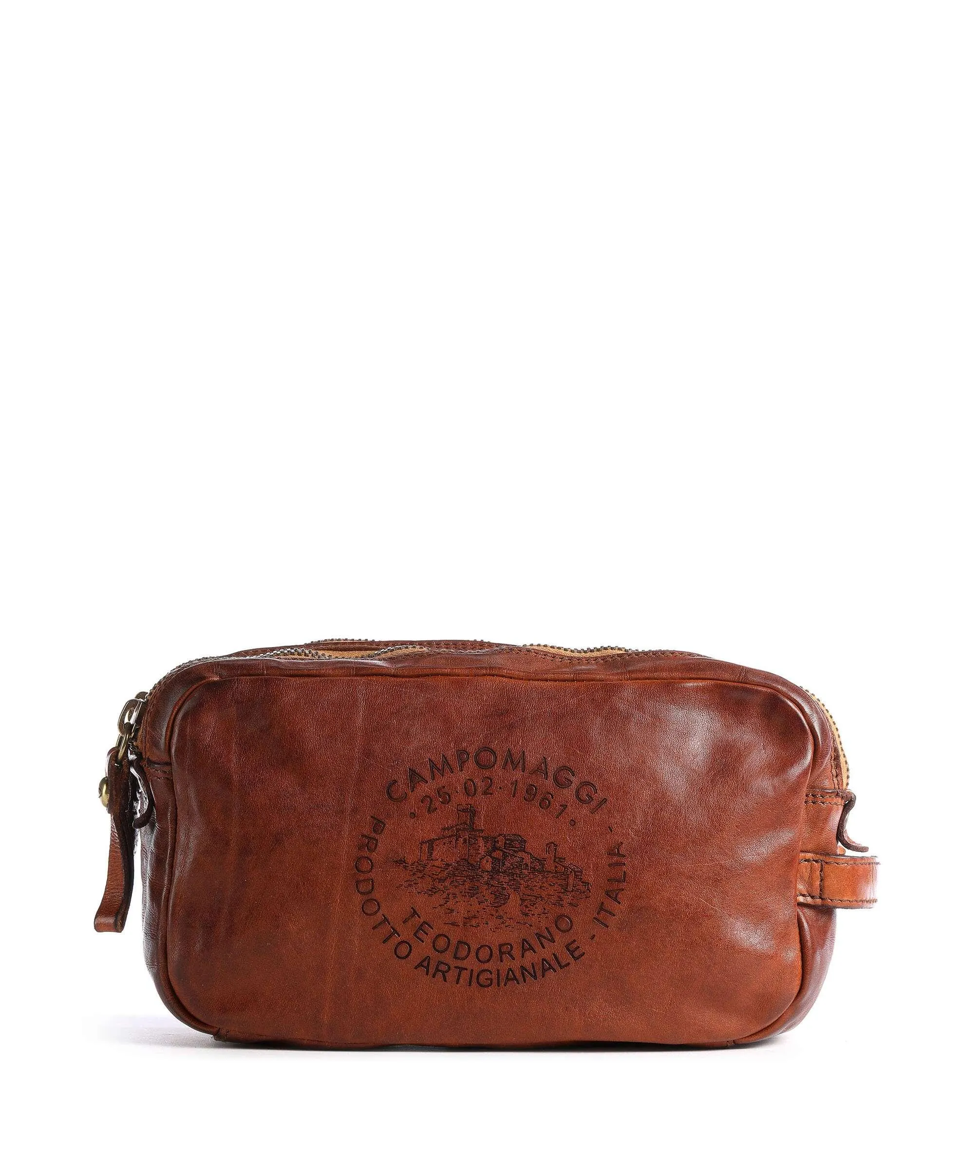  Campomaggi Borsa da toilette cognac 25 cm  