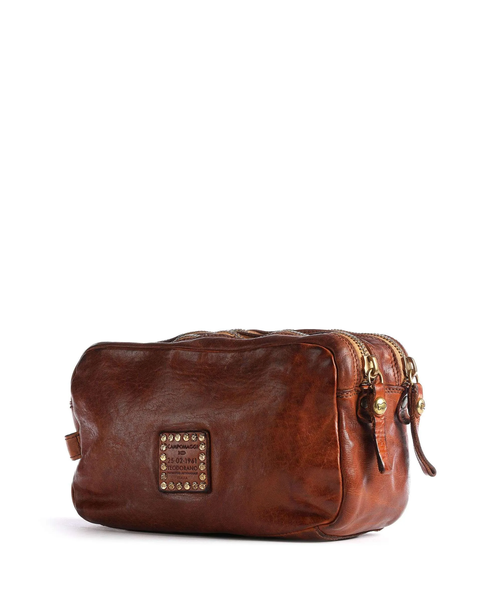  Campomaggi Borsa da toilette cognac 25 cm  