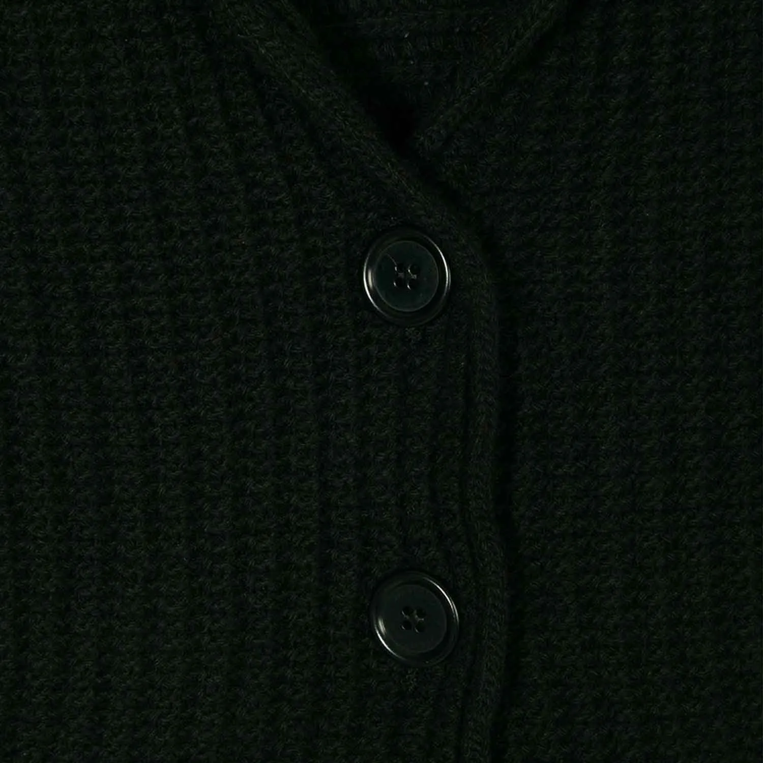 Cardigan Nero A Coste Girl