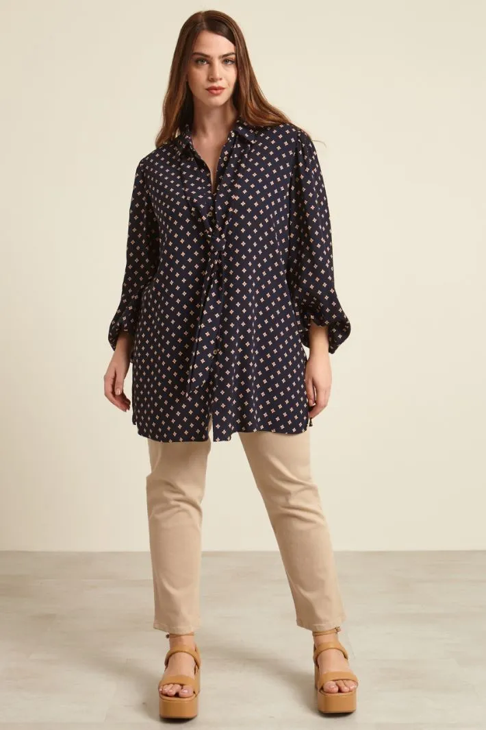 Casacca in cady con cintura