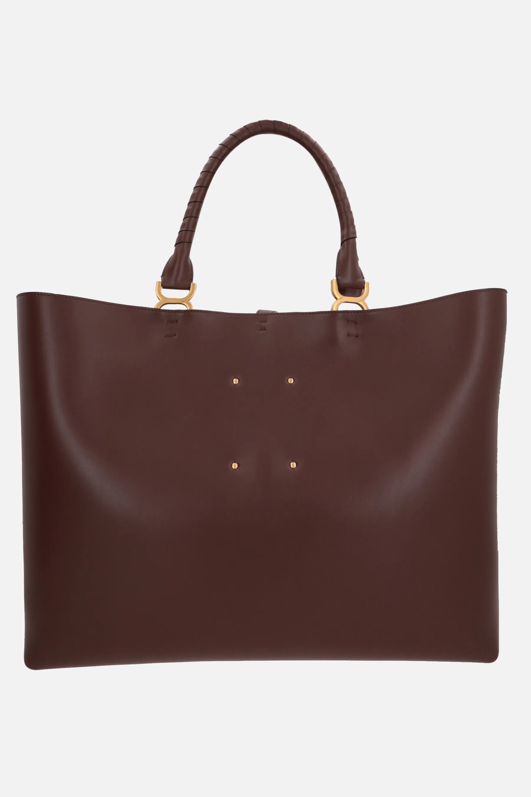  CHLOÉ borsa tote Marcie in suede e pelle liscia 