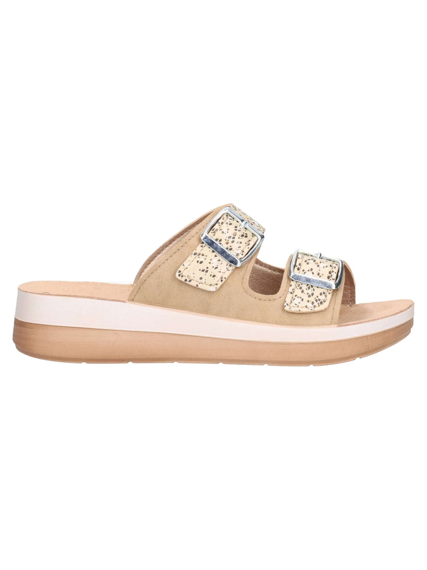 Ciabatta con zeppa bassa Inblu da donna beige