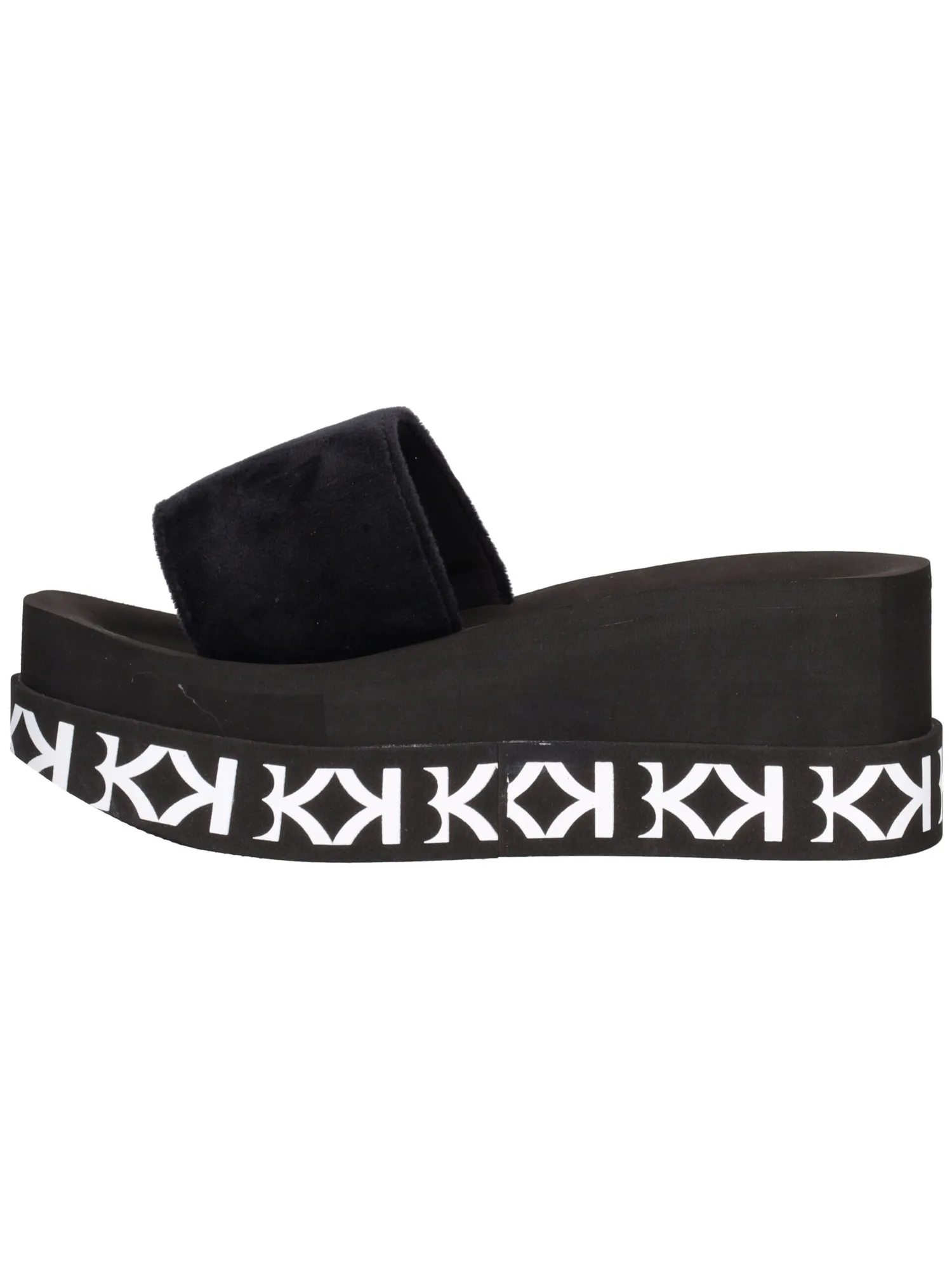 Ciabatta con zeppa KBK da donna nera