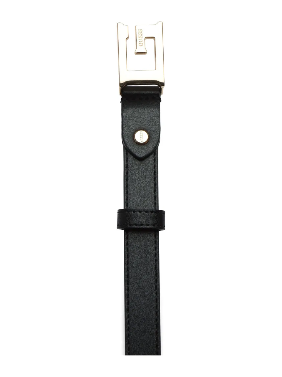 Cintura in ecopelle con fibbia logo