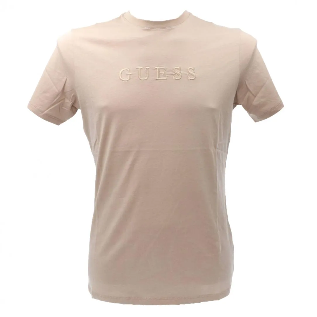 CLASSIC PIMA EMB CREW Beige