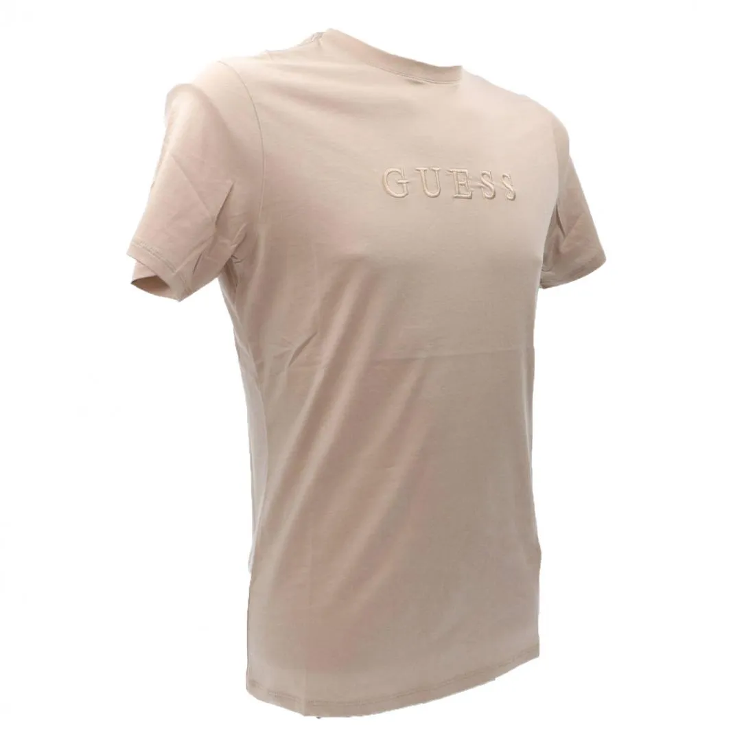 CLASSIC PIMA EMB CREW Beige